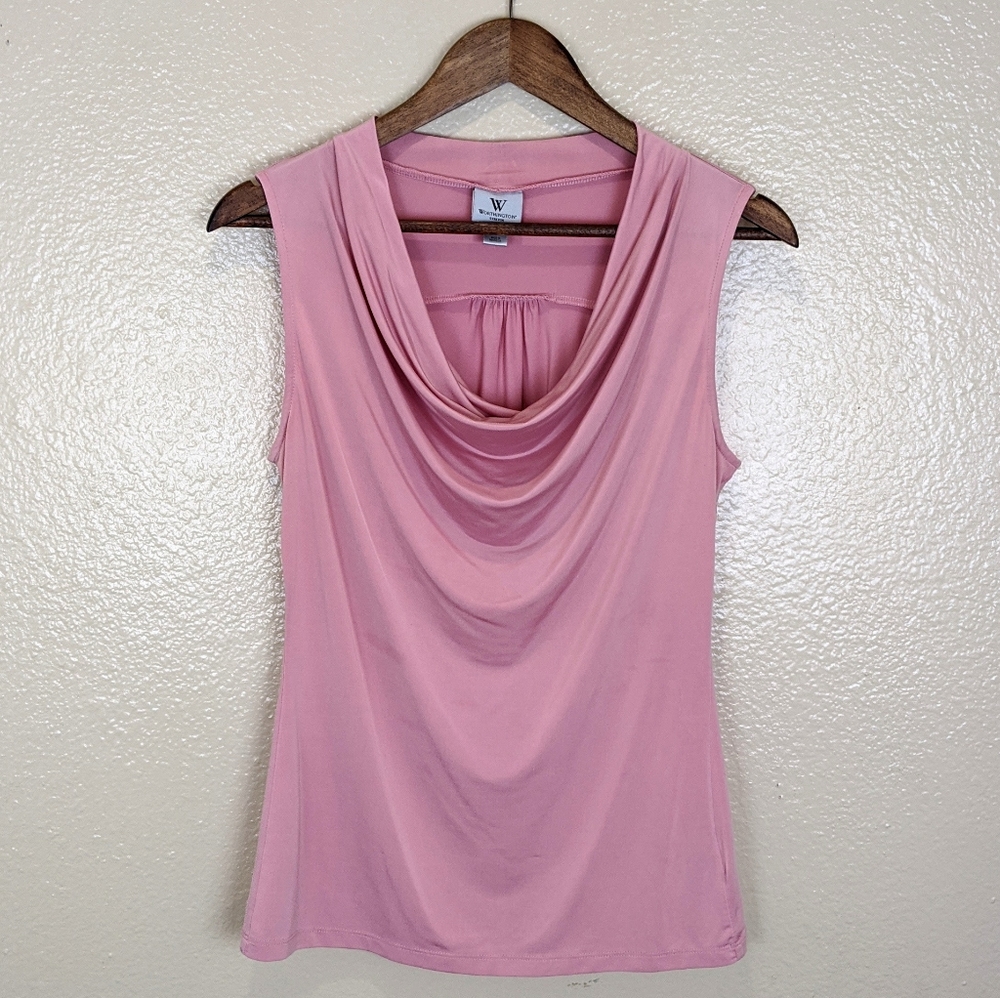 Worthington Stretch Cowl Neck Blouse